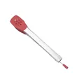 Pinzas de cocina profesionales de acero inoxidable con puntas de silicona roja y cierre - Ajuste regular / Rojo