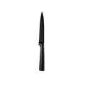 Sleek all-black non-stick stainless steel paring knife with a comfortable ergonomic handle - Fruit Knife
