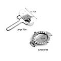 Large size 304 stainless steel dumpling maker set with manual press and skin cutter tools - Large 2-Piece Set