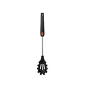 Professional black silicone spaghetti server fork with stainless steel handle and red detail - Spaghetti Server / Black