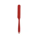 Red integrated long silicone spatula for baking and cream mixing with hanging hole - Red