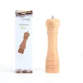 Manual natural solid wood pepper mill grinder with ceramic core and retail packaging box - Oak Natural Color-8 Inch (With Color Box)