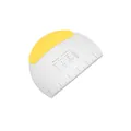 Professional stainless steel dough scraper with yellow handle and measurement scale - Thick Yellow (Rubber Handle)