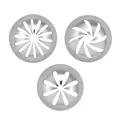 Set of 3 extra large 304 stainless steel Russian piping tips for cream cake frosting decor - Three-Piece Set