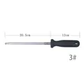 High-quality 20.5cm stainless steel honing rod with ergonomic 12cm handle for sharpening - 3#