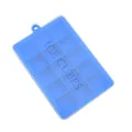 Stampo per cubetti di ghiaccio blu in silicone a 15 fori con coperchio per ghiaccio DIY - 15 Griglie / Blu scuro