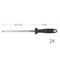 Acciaino professionale da 20,5 cm con impugnatura ergonomica in plastica nera opaca - Stile 2 / 2#