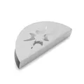 Modern fan-shaped stainless steel napkin holder with creative cutout star design for table - Hollow Pattern Style (6117049894151)
