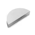Minimalist semicircle stainless steel napkin holder with a premium brushed metal finish - Flat Solid Style (6117049894152)