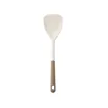 Premium cream and brown silicone spatula for non-stick cookware heat resistant kitchen turner - Spatula