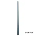 Dark blue heat resistant silicone chopsticks with steel core and anti-slip grip design - One Pair / Dark Blue