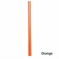 Orange heat-resistant silicone chopsticks with non-slip steel core design - One Pair / Orange
