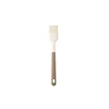 Heat-resistant silicone basting brush in cream and taupe for professional kitchen use - Oil Brush
