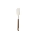 Heat-resistant silicone cream spatula with beige handle for non-stick cookware - Spatula