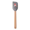 Festive Christmas silicone spatula with beech wood handle and gray snowman design - Snowman / Gray