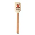 Christmas themed silicone spatula featuring a cute reindeer and durable beech wood handle - Elk / White
