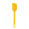 Bright yellow heat resistant silicone spatula for baking and professional cake decorating - Yellow