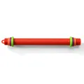 Adjustable red silicone rolling pin with colorful thickness rings for baking - Rolling Pin / Single (Boxed) / Red