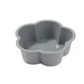 Grey flower-shaped silicone cake mold for DIY home baking and dessert making - Flower Shape (HX20260627) / Gray