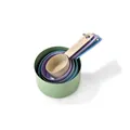 Colorful stainless steel nesting measuring cup set for precise baking and cooking - 5-Piece Multicolor Measuring Cups Set