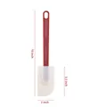 Heat resistant silicone baking spatula with 10-inch red handle for cake cream mixing - 10 Inch Spatula (Red Handle)