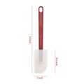 Large red heat resistant silicone spatula with long handle and 14 inch measurement - 14 Inch Spatula (Red Handle)