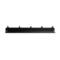 Sleek black magnetic wall-mounted kitchen tool rack with five sturdy hooks for organizer - Magnetic Rack