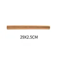 Solid wooden rolling pin for professional baking and dough preparation, size 29x2.5cm. - Wooden Rolling Pin (HX-1621) / 29x2.5cm / Natural Wood Color
