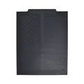 Heat resistant black silicone dish drying mat with anti-slip drainage ridges - 43*33cm / Black