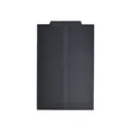 Heat resistant black silicone draining mat for kitchen countertop with non-slip ribs - 39*25cm / Black