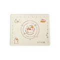 Cute cartoon orange cat silicone kneading mat with measurement scales for home baking - 50*40cm Pastry Mat