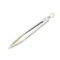 Professional white silicone kitchen tongs with durable stainless steel handle for cooking - Food Clip