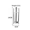 Acrylic cylinder manual pepper grinder featuring 14cm height and 5cm diameter specifications - S