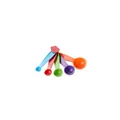 Five colorful plastic measuring spoons set for precise kitchen baking and cooking - Colorful Measuring Spoons 5-Piece Set (Random Color)