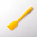 Durable heat-resistant bright yellow silicone baking spatula for kitchen pastry mixing - Small Scraper