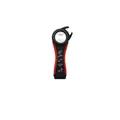 Ergonomic 4-in-1 multi-functional can and bottle opener in professional red and black - 5-in-1 Single / Bag Packaging / Black Red