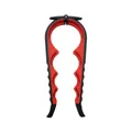 4-in-1 multi-functional jar opener tool for various lid sizes in red and black - 4-in-1 Single / Black Red