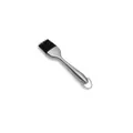Durable silicone basting brush with ergonomic stainless steel handle for BBQ baking - 20cm Straight Handle / 430 Stainless Steel