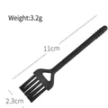 Small black plastic cleaning brush tool for kitchen garlic press accessory maintenance - Cleaning Brush Only (Without Garlic Press)