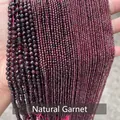High-quality faceted natural garnet round beads for DIY handcrafted jewelry making - 2mm 180颗装 / Faceted natural garnet