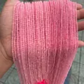 Premium faceted natural rose quartz beads strands for DIY jewelry making and accessories - 2mm 180颗装 / Faceted natural rose quartz