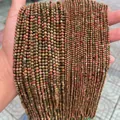 Perline rotonde sfaccettate in Unakite naturale per la creazione di gioielli DIY e accessori - 2mm 180 Pz/Confezione / Unakite naturale sfaccettata
