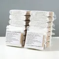 Cotons-tiges écologiques en bambou à double tête dans un emballage en vrac transparent - 100 Pcs/Paquet Étiquette Anglaise