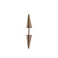 Gold stainless steel double spike barbell earring for ear bone piercing - 5*13 Spike / Rose Gold