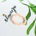 Charming handmade peach pink seed bead ring with minimalist bohemian dopamine style - Pink Orange Frosted Style (款式22)