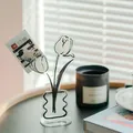 Charming acrylic tulip flower memo clip and photo holder stand for desk decoration - Tulip