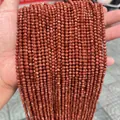 Perle tonde in pietra del sole sintetica sfaccettata per la creazione di gioielli DIY - 2mm 180 Pz/Confezione / Pietra del sole sintetica sfaccettata