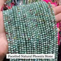 Perle sfaccettate in pietra naturale fenice per la creazione di gioielli fai da te fatti a mano - 2mm circa 180 pezzi / Pietra fenice naturale sfaccettata