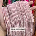 Perline di opale rosa naturale sfaccettate per accessori per la creazione di gioielli fai-da-te - 2mm 180 Pz/Confezione / Opale rosa naturale sfaccettato