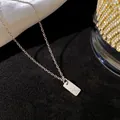 Collier minimaliste en acier titane avec pendentif lettre X gravée couleur argent - Lettre X / Argent